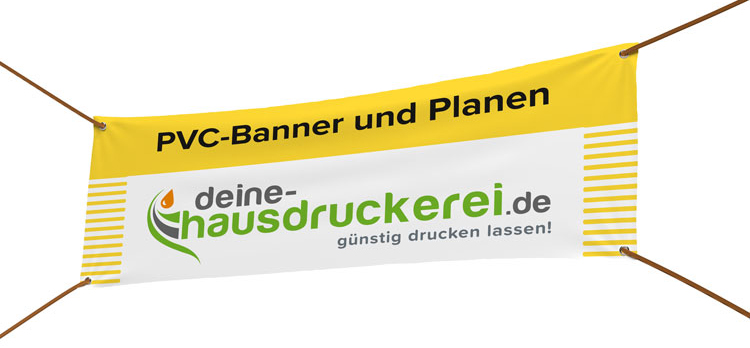 PVC-Banner-Planen günstig drucken lassen - Beispielanwendung